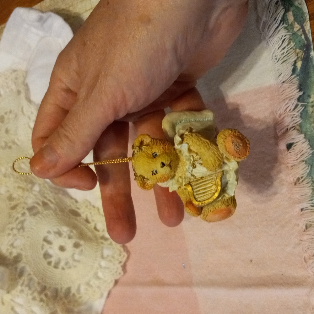 Angel bear ornament